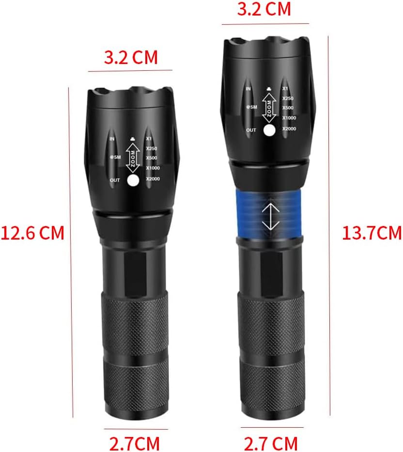 İngilizce (Shopify / Global Satış İçin): 4-in-1 Multi-Color Rechargeable LED Flashlight (RGBW)