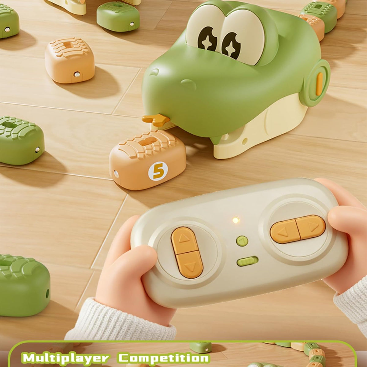 Fun Greedy Snake Game - Super Fun Remote Controlled Snake Battles,Wireless Remote Control | Rechargable | Fun Music Play, Indoor Home Toy Gift Boys Girls
