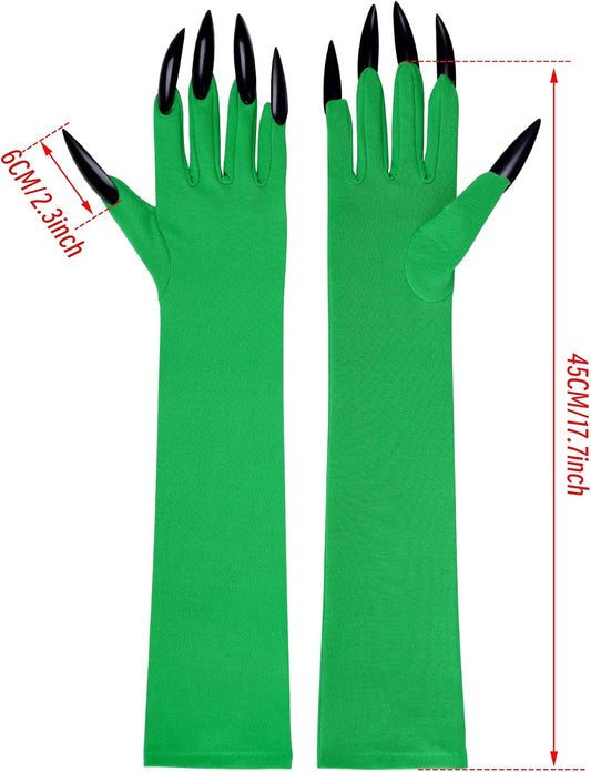 Claw Gloves Gloves with Claws Halloween Glove for Halloween Cosplay Costume Accessory