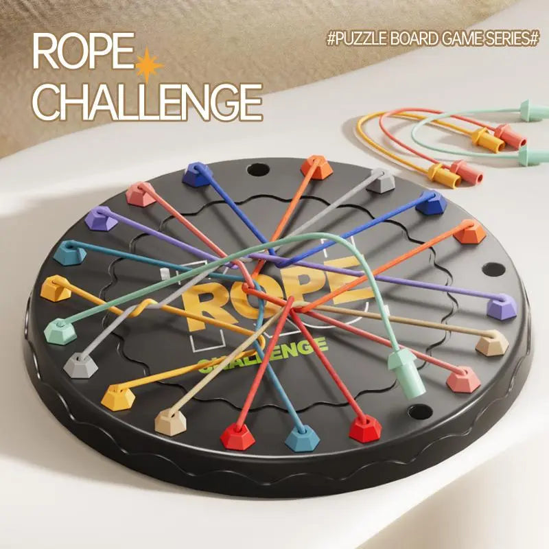 Rope Untangling Table Game, 1 Set Logic Puzzle Board Game, Parent-Child Interactive Game, Family Fun Game, Board Games for Family Night, Educational Toy for Kids, Tabletop Games