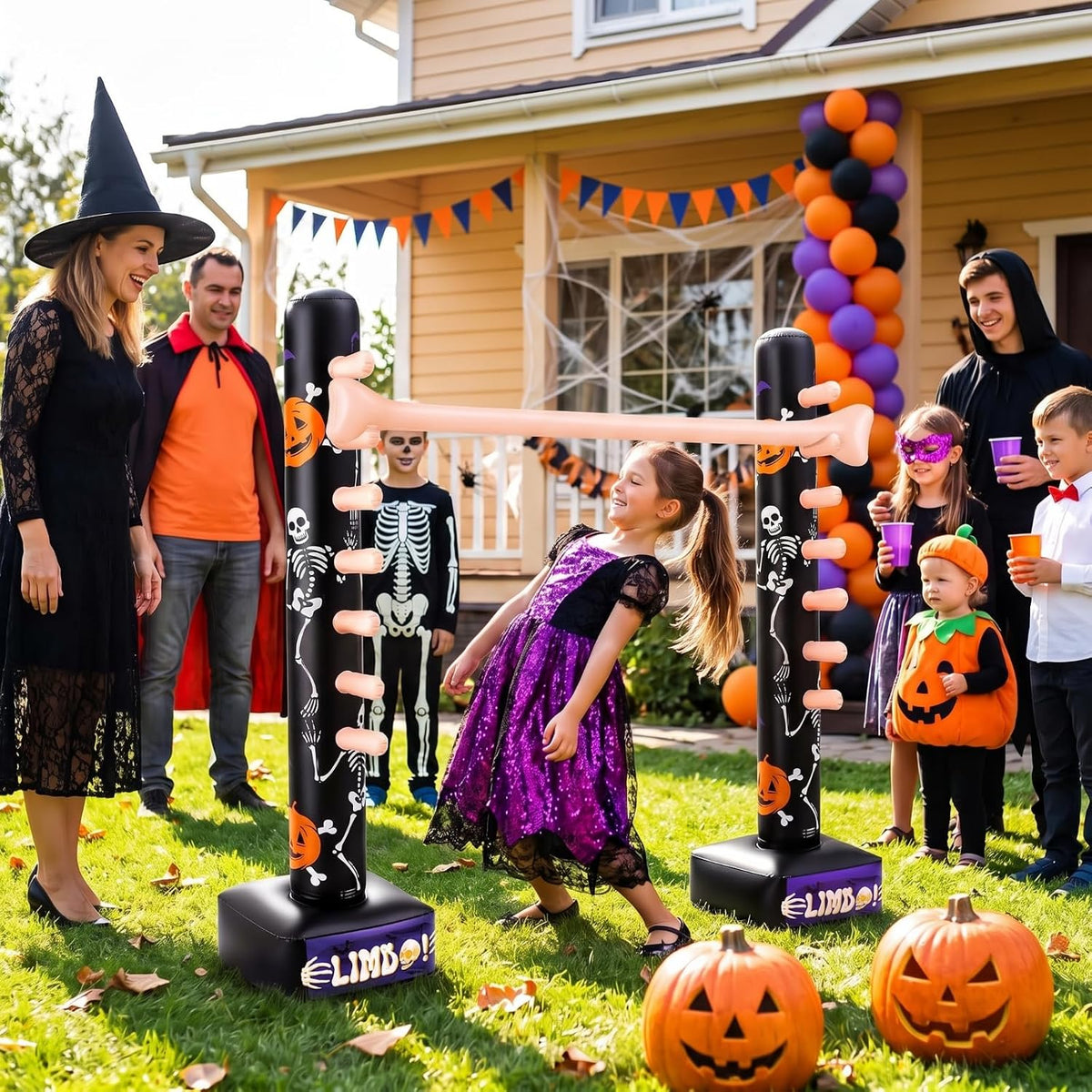 Halloween Party Games Inflatable Limbo Game for Adults
