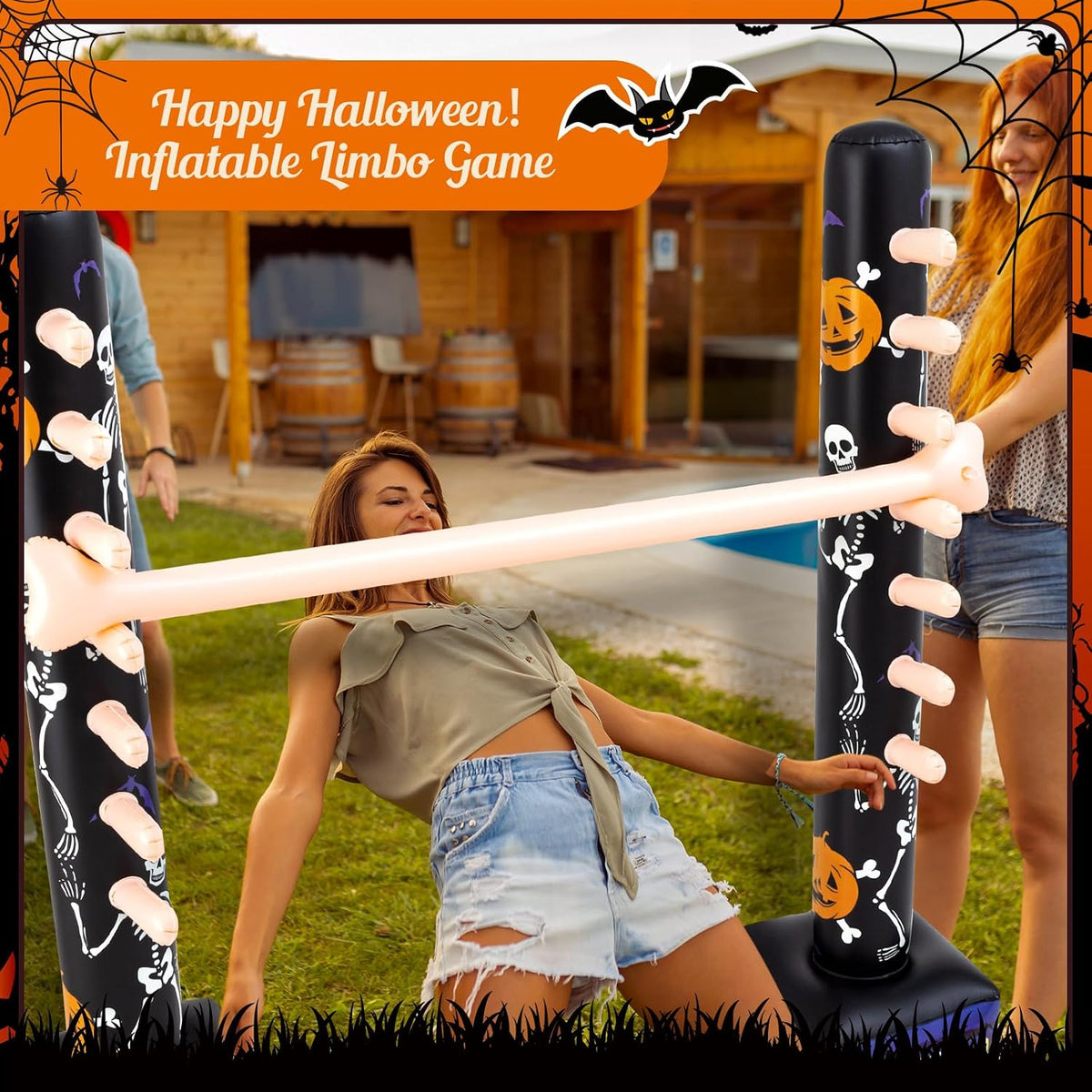 Halloween Party Games Inflatable Limbo Game for Adults