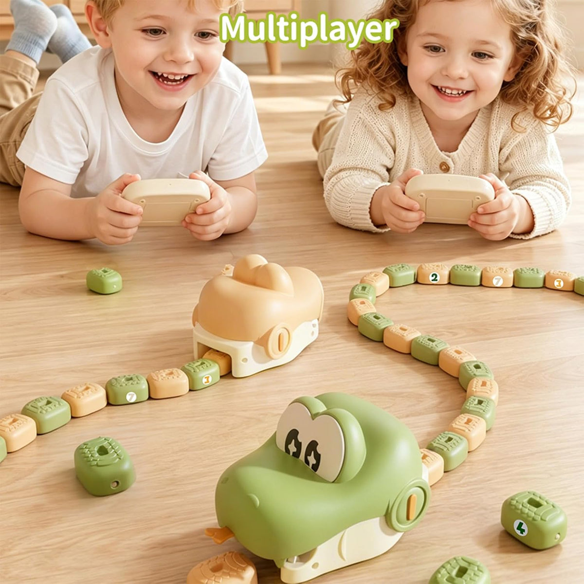 Fun Greedy Snake Game - Super Fun Remote Controlled Snake Battles,Wireless Remote Control | Rechargable | Fun Music Play, Indoor Home Toy Gift Boys Girls