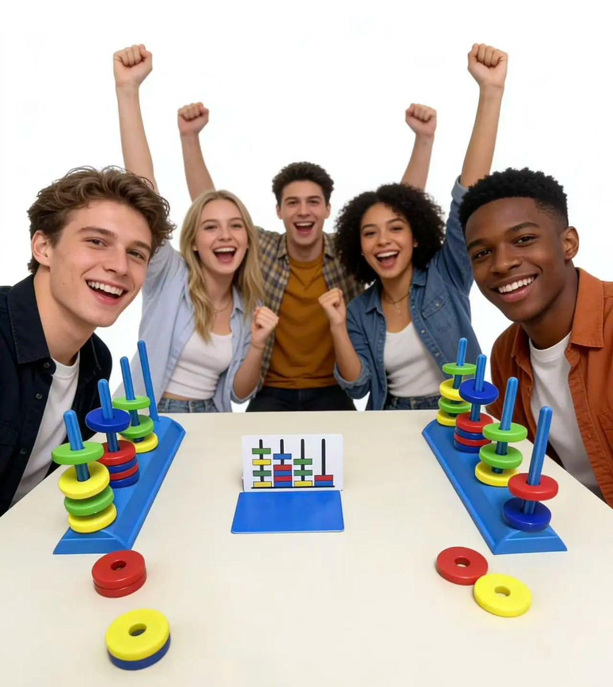 Magnetic Color Stack Game - 2-Player Logic Duel Game, Family Interactive Color Matching Board Game for Kids & Game Night Caosen Familia