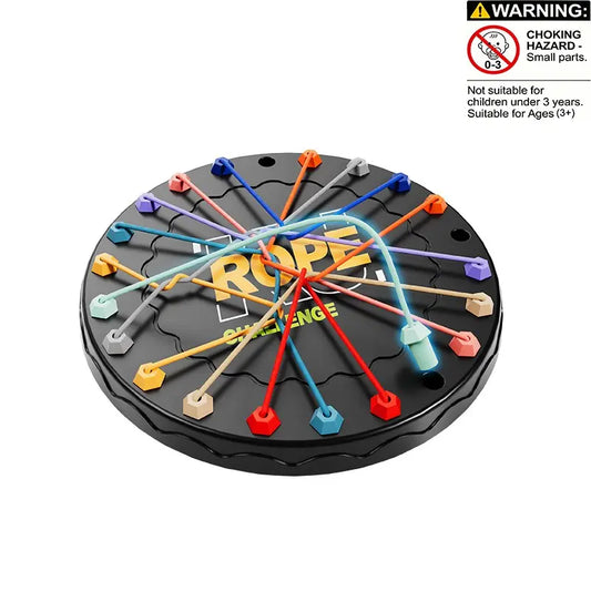 Rope Untangling Table Game, 1 Set Logic Puzzle Board Game, Parent-Child Interactive Game, Family Fun Game, Board Games for Family Night, Educational Toy for Kids, Tabletop Games