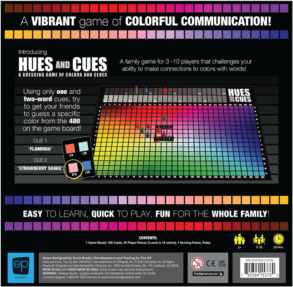 HUES and CUES - Vibrant Color Guessing Board Game
