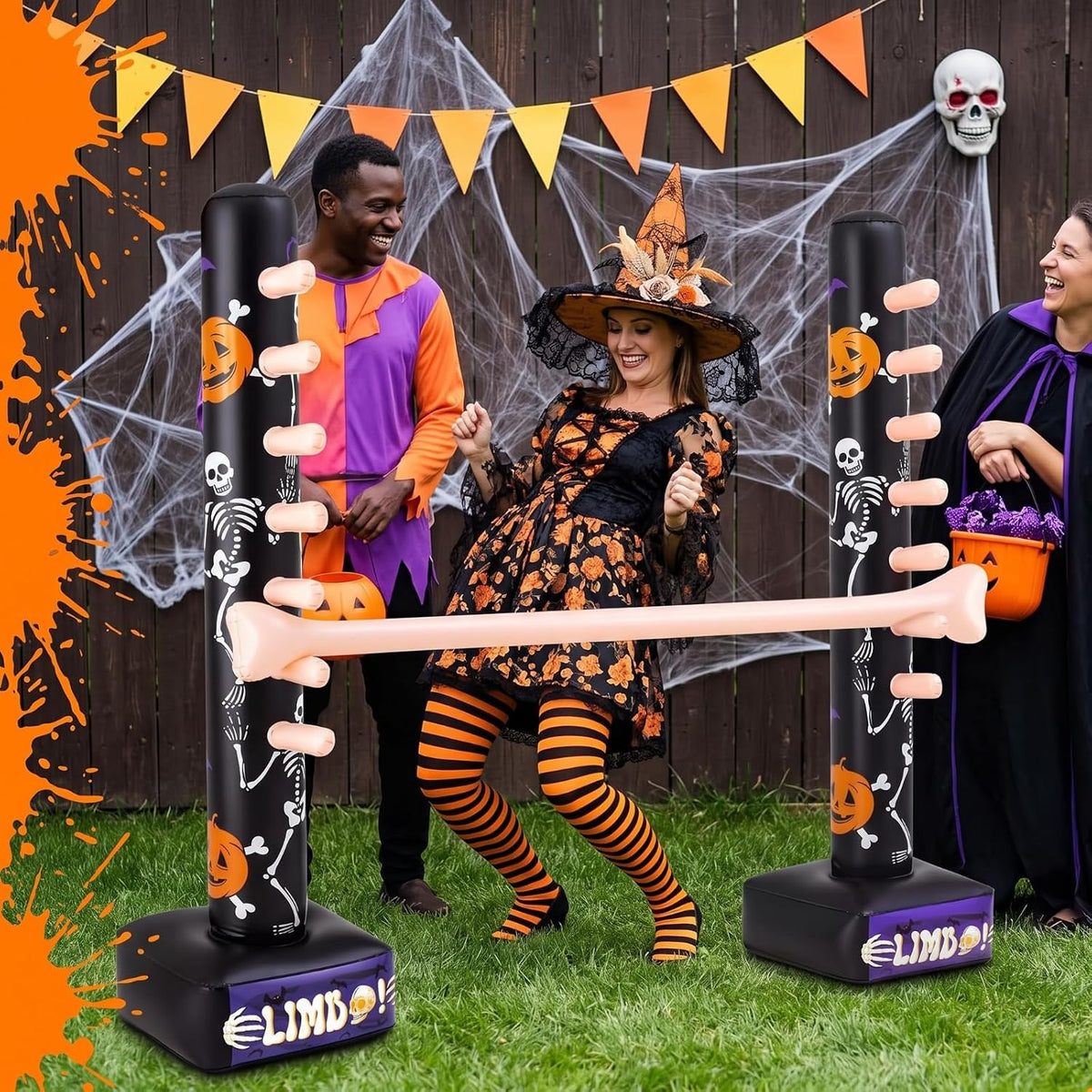 Halloween Party Games Inflatable Limbo Game for Adults