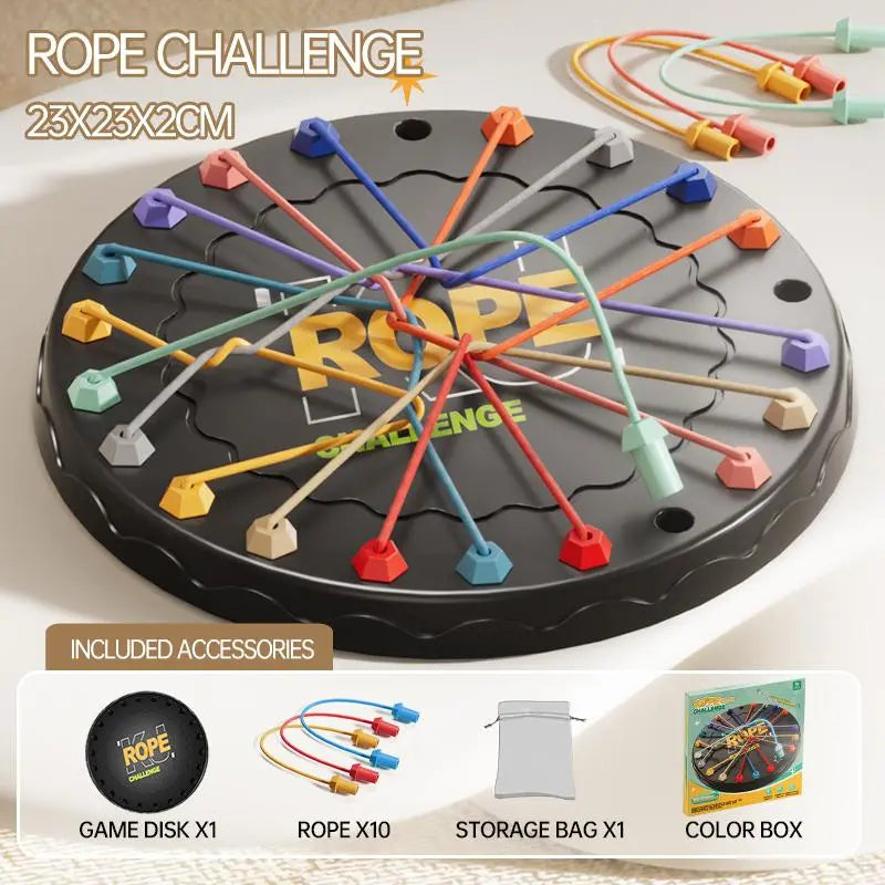 Rope Untangling Table Game, 1 Set Logic Puzzle Board Game, Parent-Child Interactive Game, Family Fun Game, Board Games for Family Night, Educational Toy for Kids, Tabletop Games