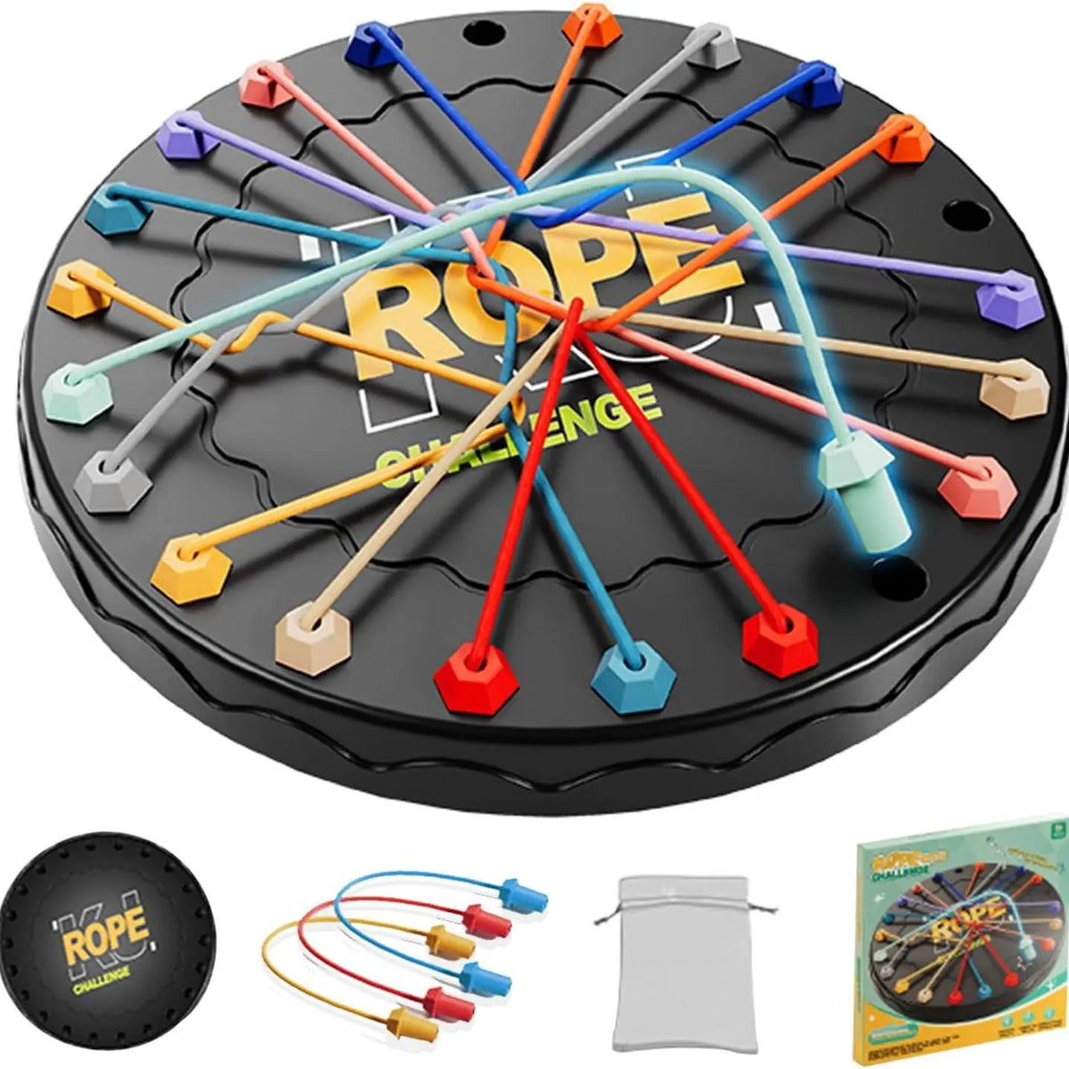 Rope Untangling Table Game, 1 Set Logic Puzzle Board Game, Parent-Child Interactive Game, Family Fun Game, Board Games for Family Night, Educational Toy for Kids, Tabletop Games