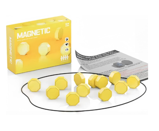 Magnetic Chess Game with 20 Stones – Fast-Paced Magnet Strategy Board Game