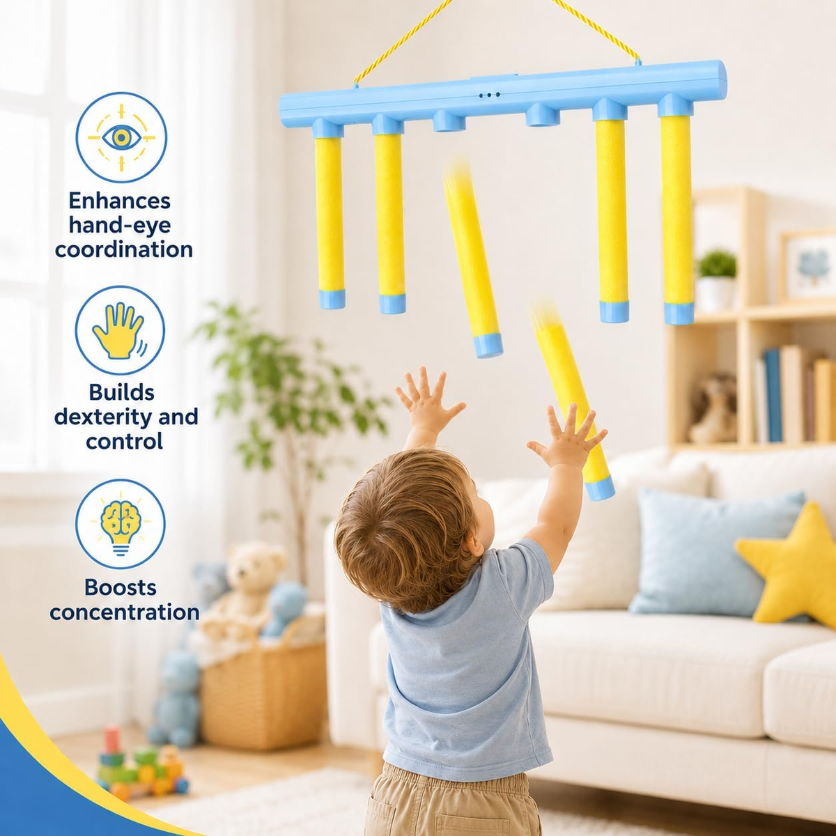 Reflex Drop Sticks Challenge Game