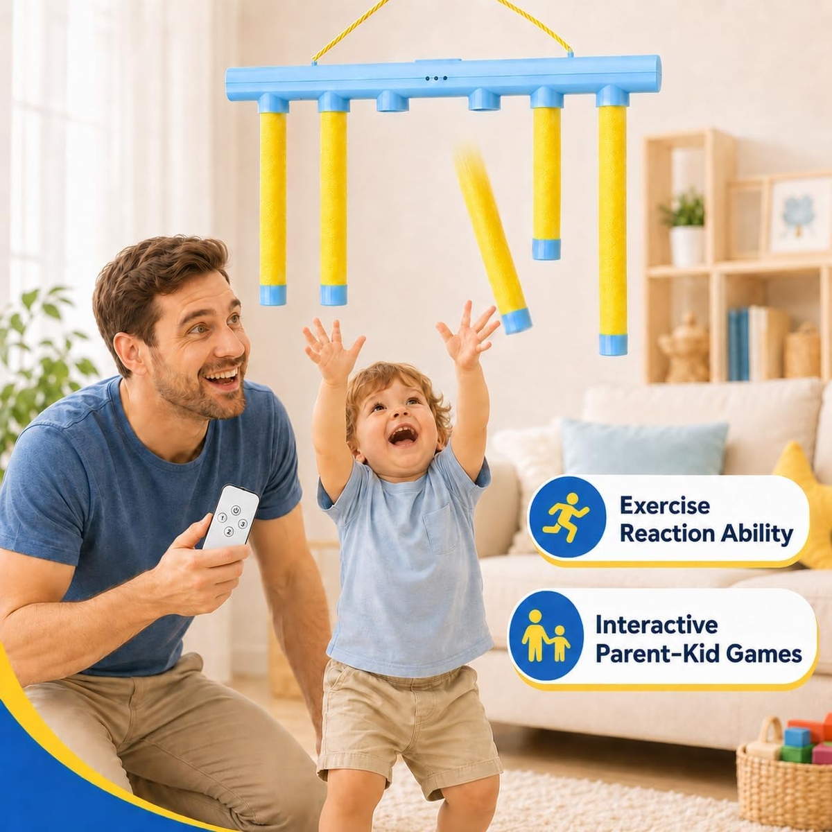 Reflex Drop Sticks Challenge Game