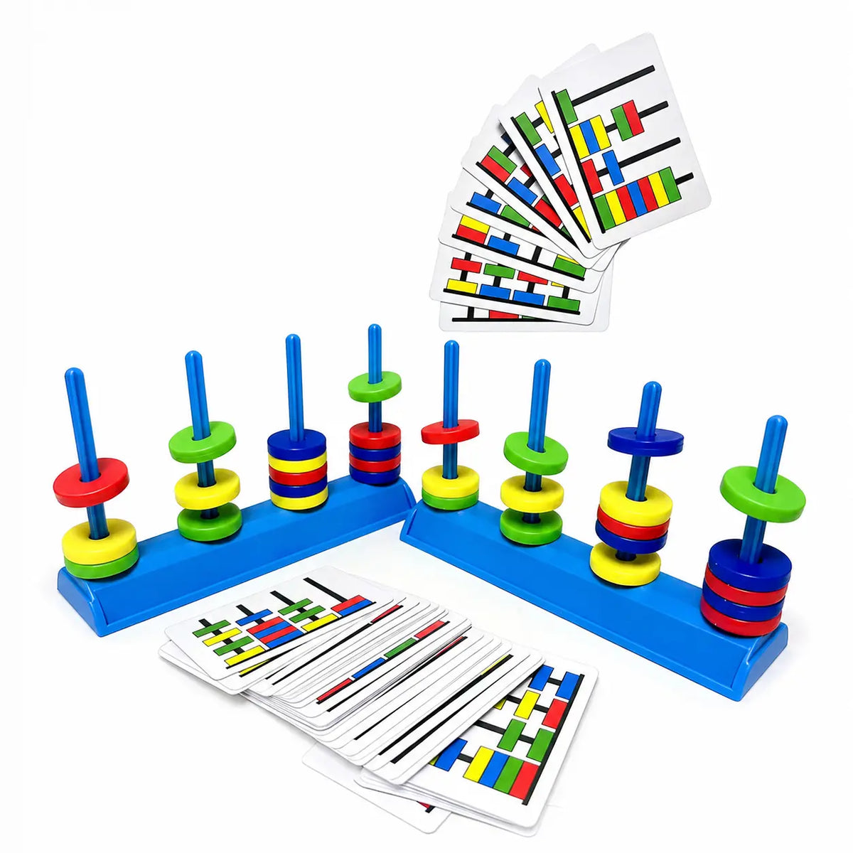 Magnetic Color Stack Game - 2-Player Logic Duel Game, Family Interactive Color Matching Board Game for Kids & Game Night Caosen Familia