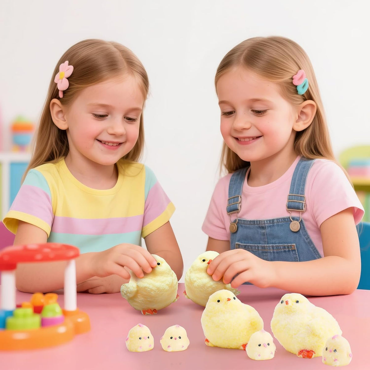6Pcs Big Taba Squishy Fidget Toys-3.15In,Chick Taba Squishy Kit Squeeze Toy