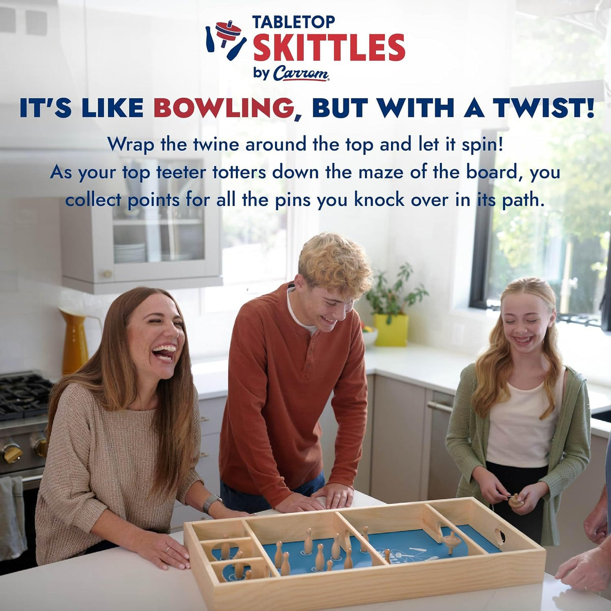 Skittles Game – Large Board Games for Adults & Children – Wooden Family Board Games for Family Night – Indoor and Outdoor Games for Family