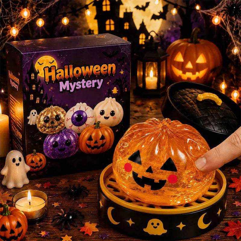 JOYTUTUS Halloween Ghost-Shaped Squishy Fidgets - Maltose-Filled Squeeze Stress Ball, Grip Therapy Car Interior Accessory, Decompression Grip, Ready-To-Ship Gift Set